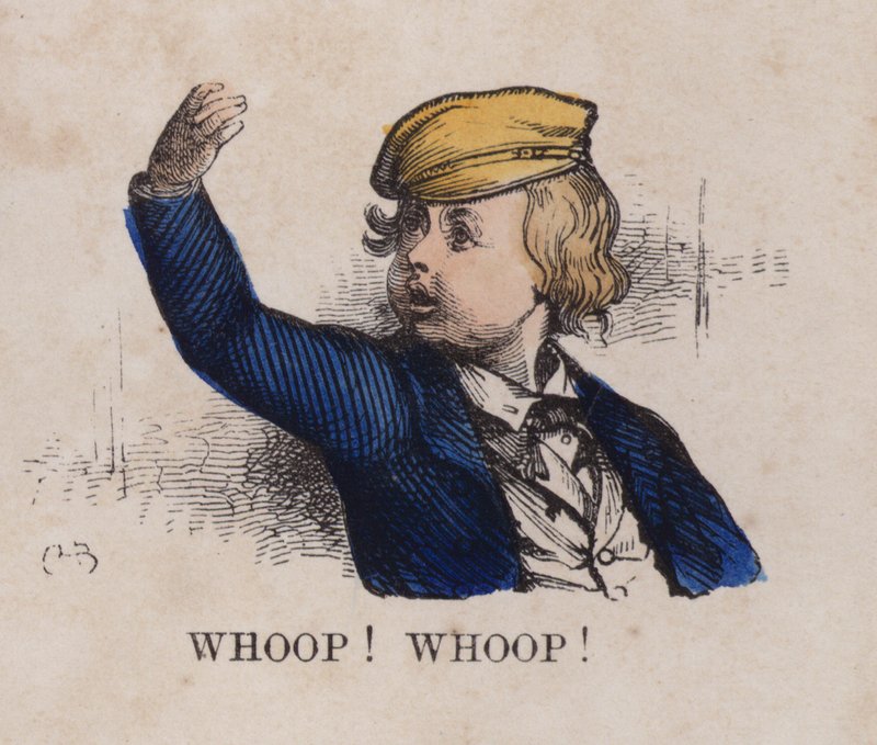 Whoop! Whoop! (gravura colorida) de English School