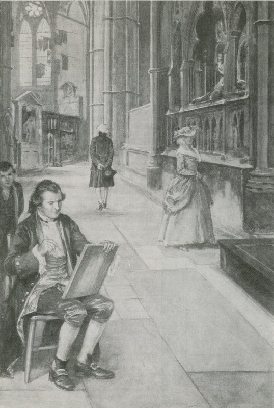 William Blake aprende a desenhar imagens de English School