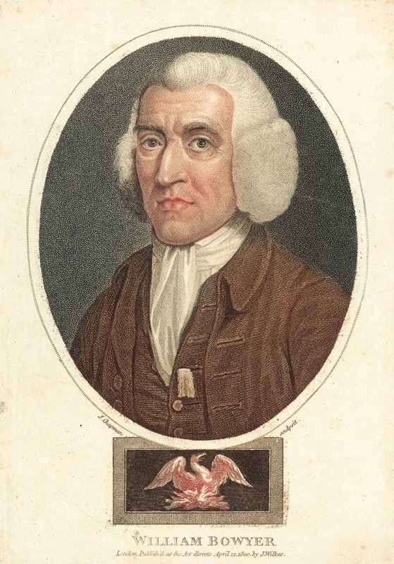 William Bowyer, impressor e editor inglês (gravação a cores) de English School