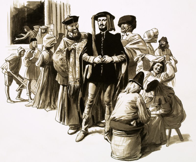 William Caxton foi um comerciante de sucesso antes de se voltar para a impressão de English School
