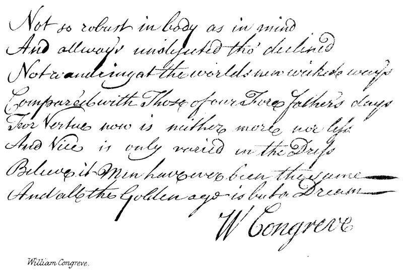 William Congreve de English School