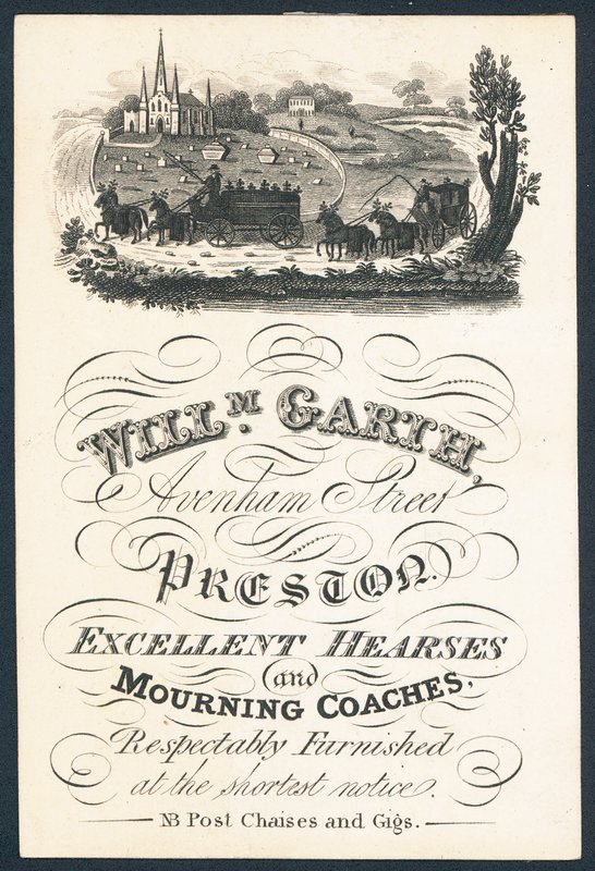 William Garth, fornecedor de excelentes carros funerários e ônibus de luto de English School