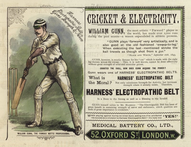 William Gunn, o profissional famoso Notts de English School
