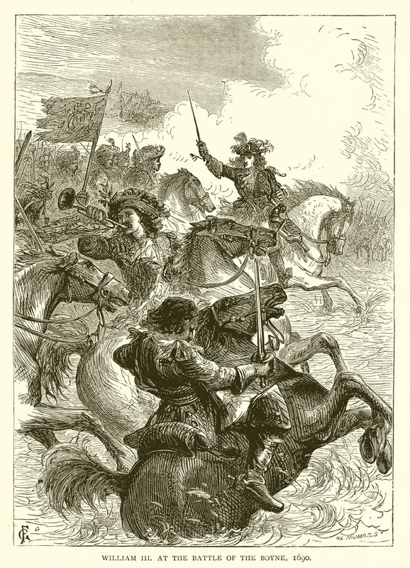 Guilherme III na Batalha do Boyne, 1690 de English School