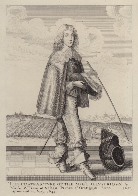 Guilherme II de Orange-Nassau, Príncipe de Orange (gravura) de English School