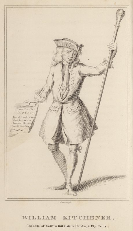 William Kitchener, Beadle de Saffron Hill, Hatton Garden e Ely Rents de English School