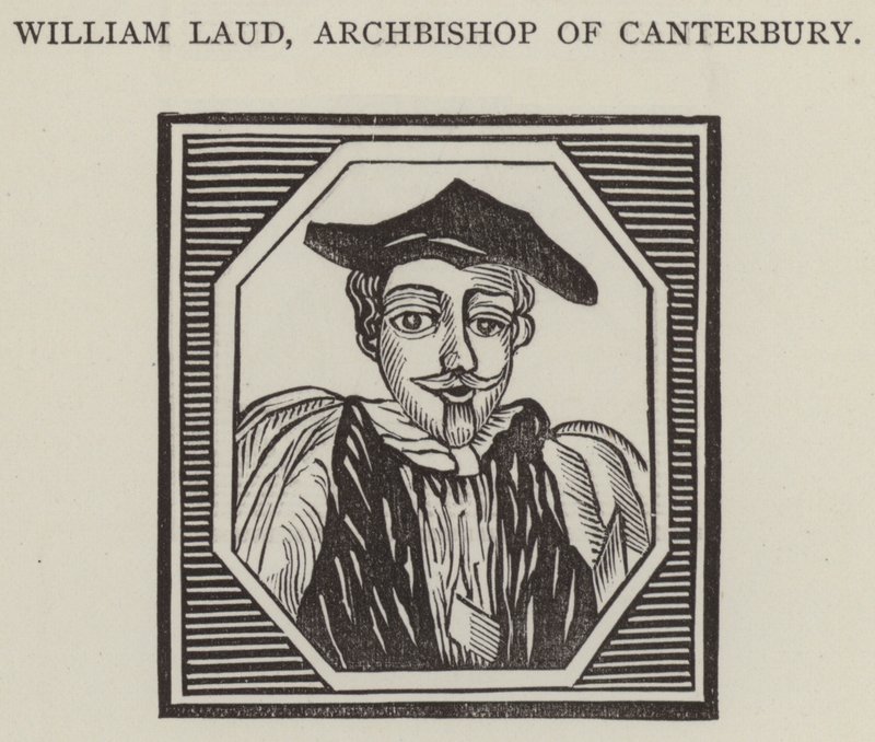 William Laud, Arcebispo de Canterbury (gravura) de English School