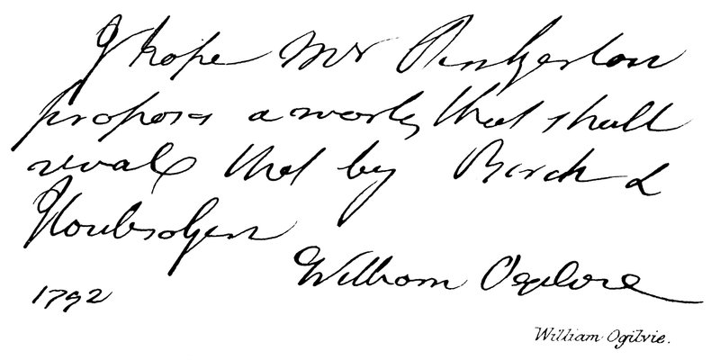 William Ogilvie de English School