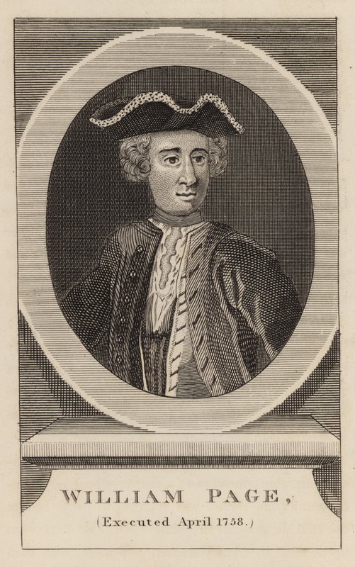 William Page, executado em abril de 1758 de English School