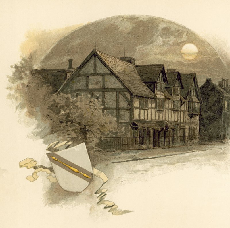 Local de nascimento de William Shakespeares na Henley Street de English School