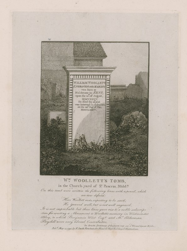 Túmulo de William Woolletts de English School