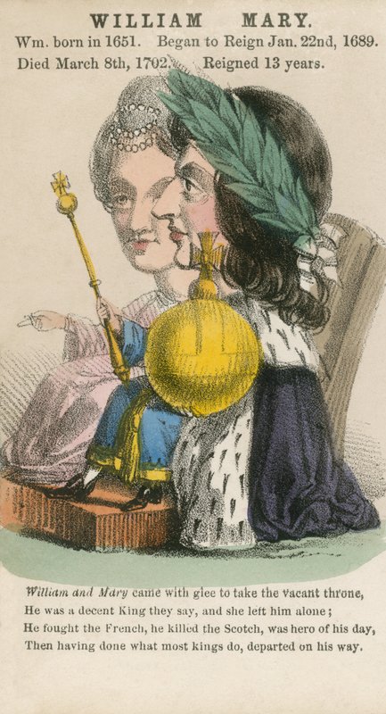 William e Mary (aquatinta) de English School
