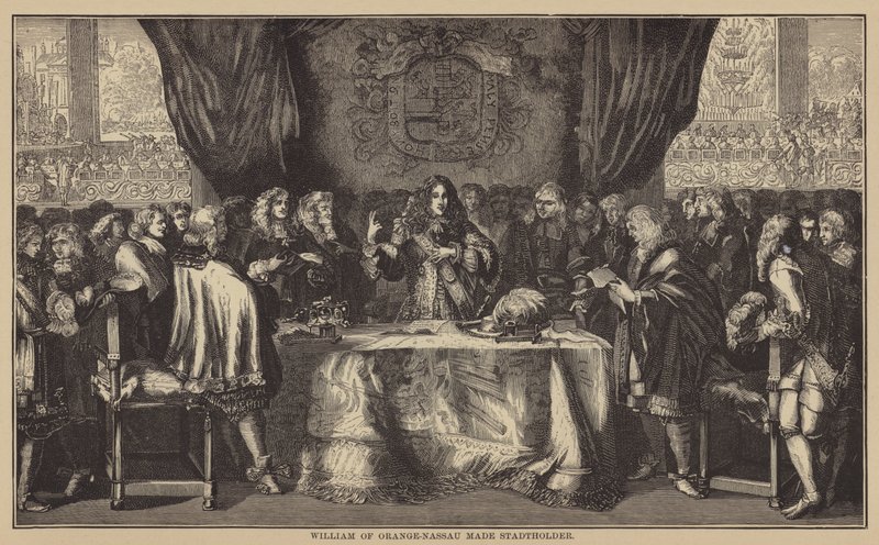 Guilherme de Orange-Nassau como Stadtholder (gravura) de English School
