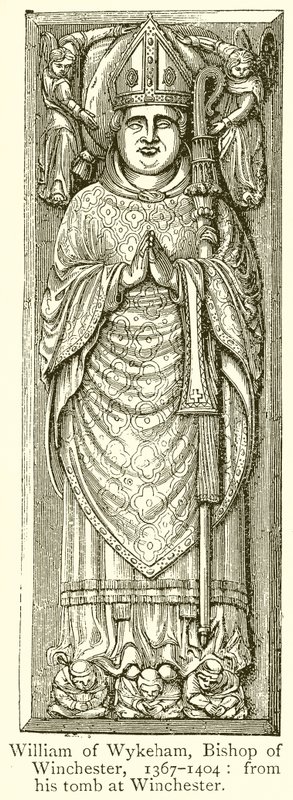 William de Wykeham, bispo de Winchester, 1367-1404 de English School