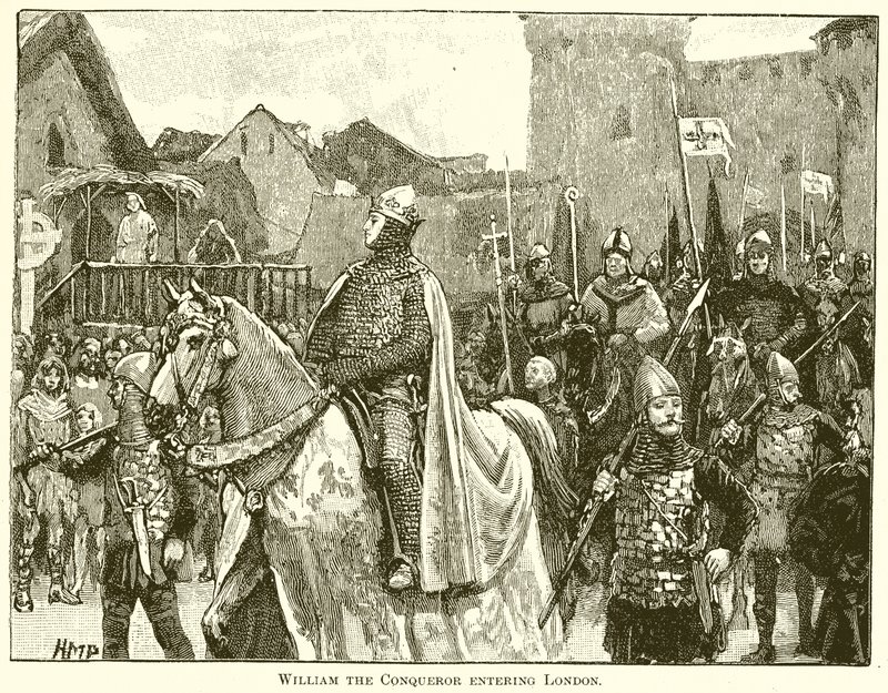 Guilherme, o Conquistador, entrando em Londres de English School