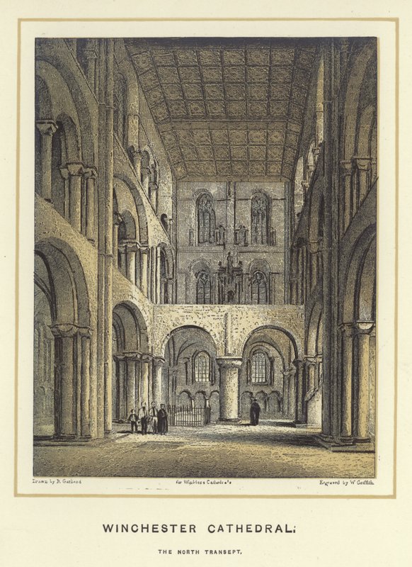 Catedral de Winchester, o transepto norte de English School