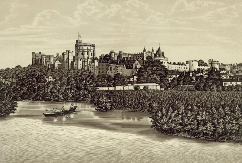 Castelo de Windsor do rio de English School