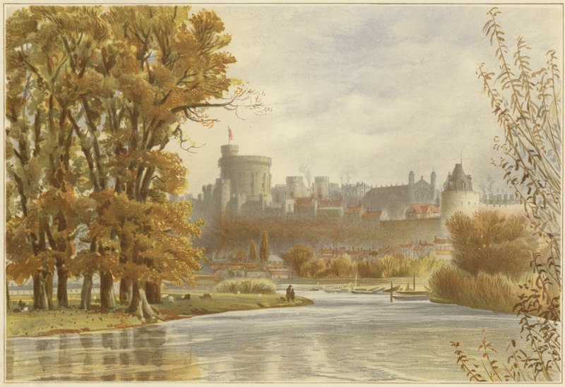 Castelo de Windsor do Tamisa de English School
