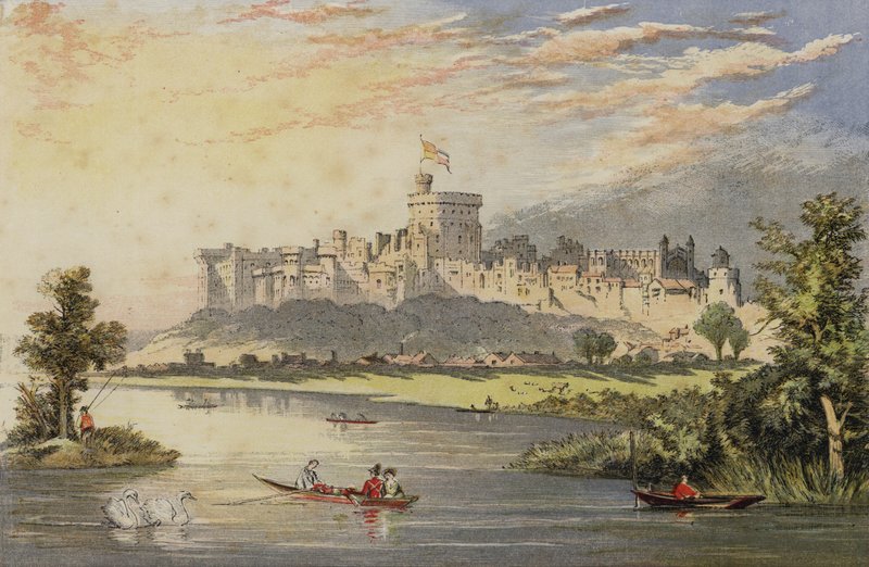 Castelo de Windsor do Tamisa de English School