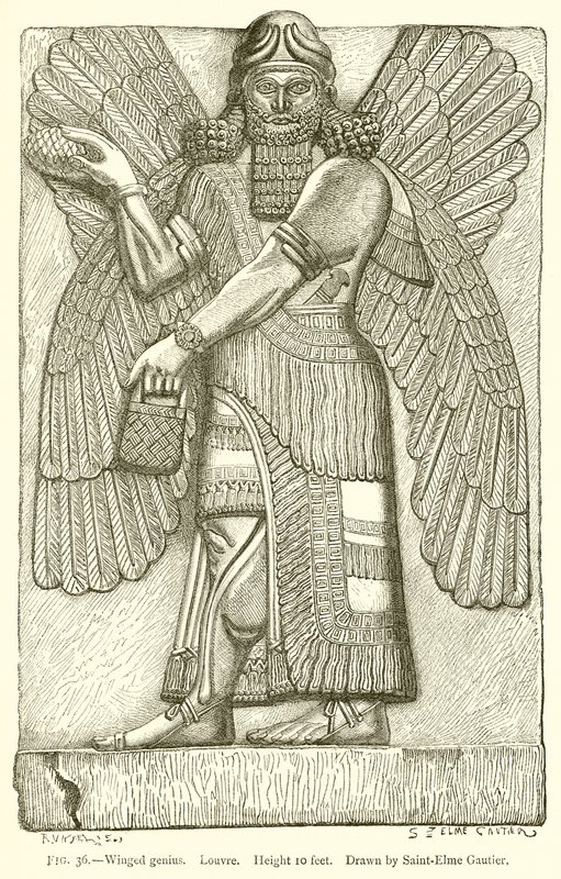 Gênio Alado. Louvre de English School