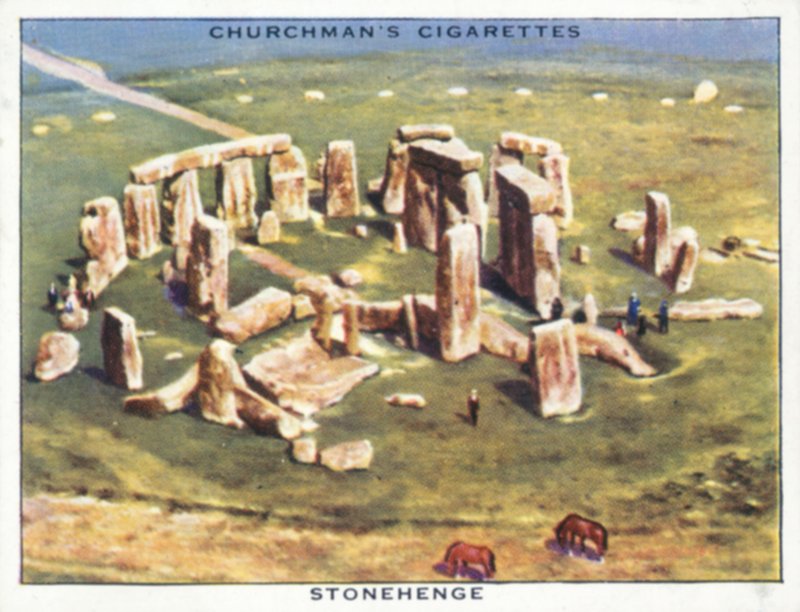 Asas sobre o Império: Stonehenge (litografia a cores) de English School