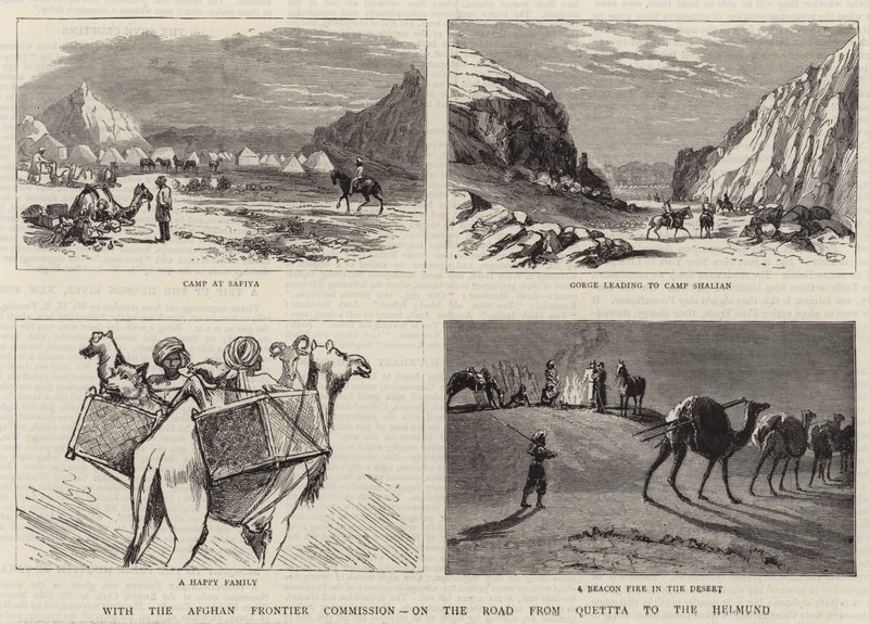 Com a Comissão da Fronteira Afegã, na estrada de Quetta para o Helmund de English School