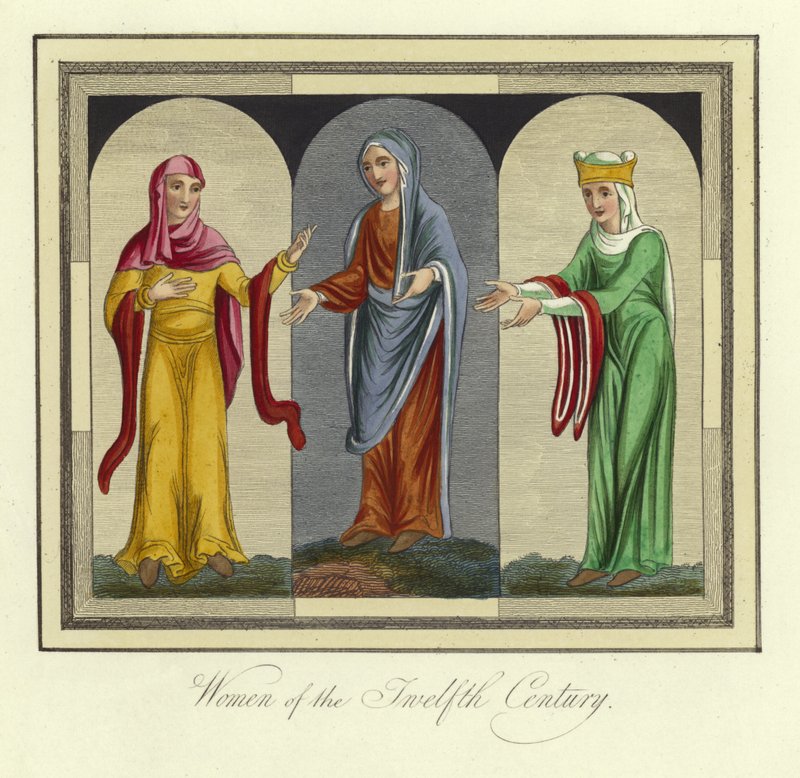 Mulheres do século XII de English School