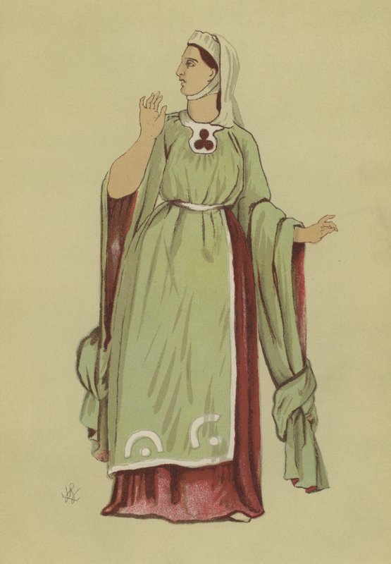 Traje feminino do reinado de Henrique I de English School