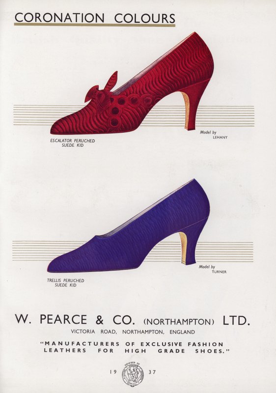 Anúncio de sapato feminino, década de 1930 de English School