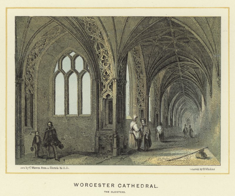 Catedral de Worcester, os claustros de English School