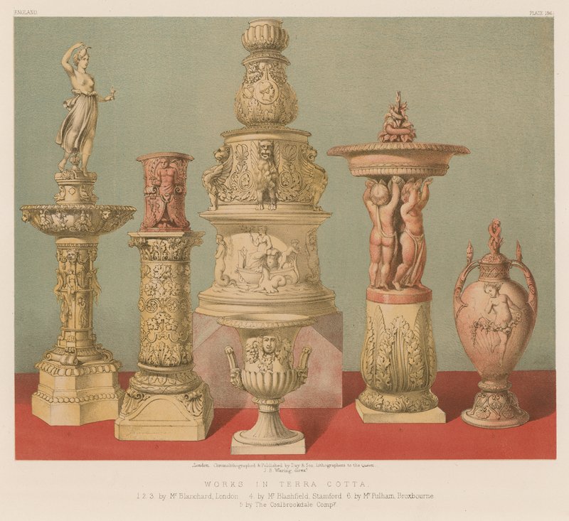 Obras em terracota de English School