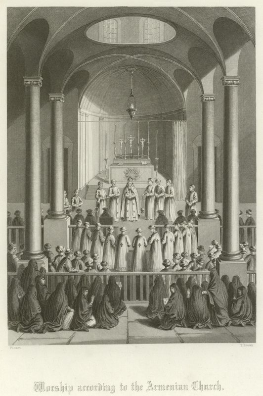 Adoração de acordo com a Igreja Armênia de English School