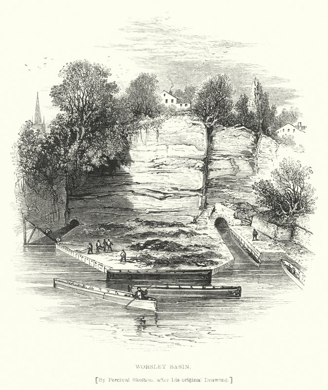 Bacia de Worsley (gravura) de English School