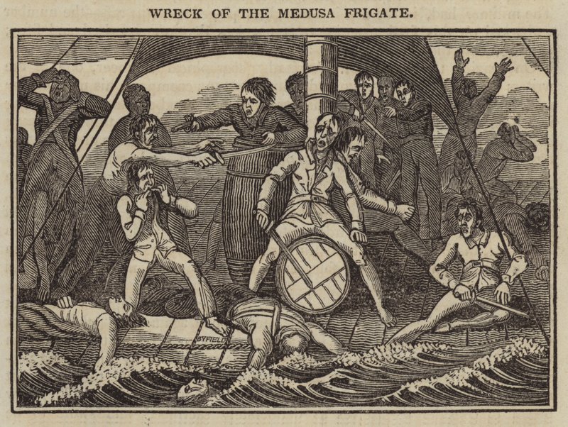 Naufrágio da Fragata Medusa (gravura) de English School