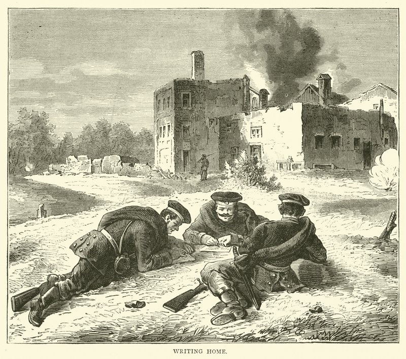 Escrevendo para casa, setembro de 1870 de English School