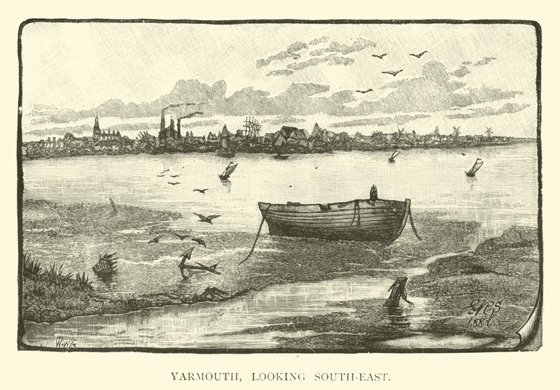 Yarmouth, olhando para o sudeste de English School