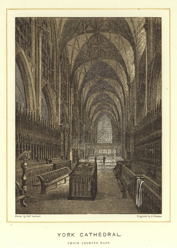 Catedral de York, coro olhando para o leste de English School