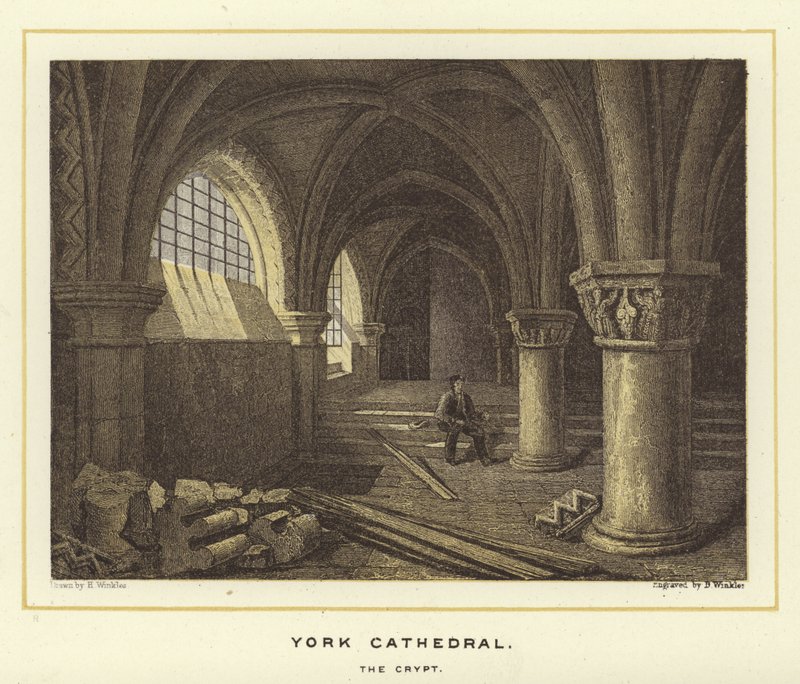Catedral de York, a cripta de English School