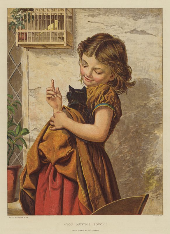 Não deve tocar (chromolitho) de English School