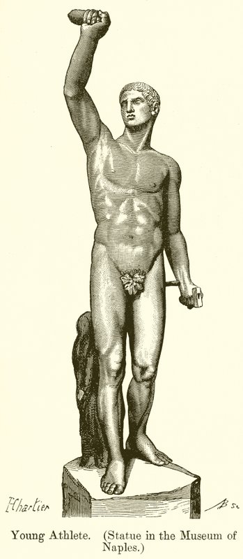 Jovem atleta. (Estátua no Museu de Nápoles) de English School