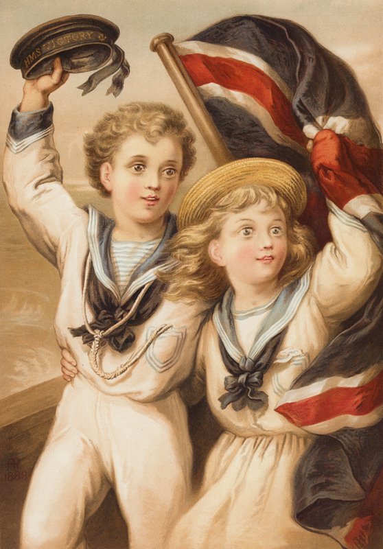Jovem Inglaterra (cromolito) de English School