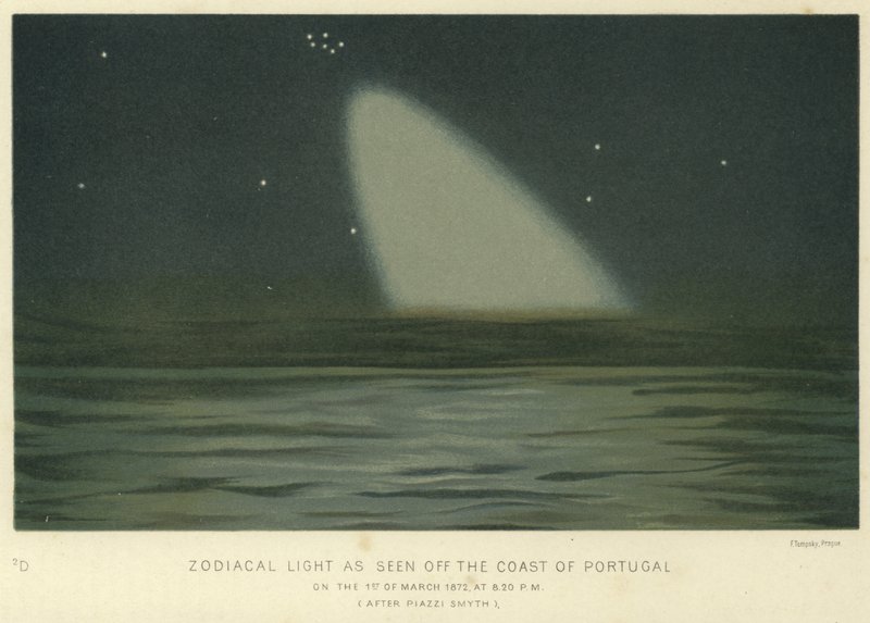 Luz zodiacal vista na costa de Portugal de English School