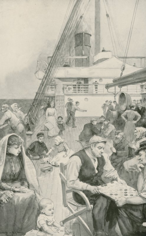 Divertimentos a bordo de um navio de emigrantes de Enoch Ward