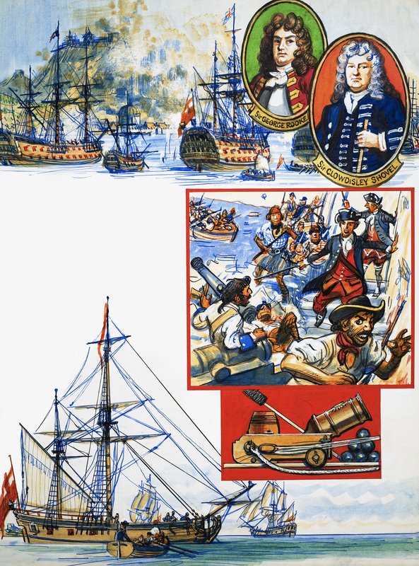 Álbum de recortes de um marinheiro britânico: Capturando Gibraltar de Eric Parker