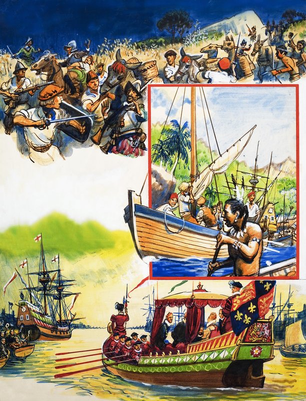 Álbum de recortes de um marinheiro britânico: As viagens de Drake de Eric Parker