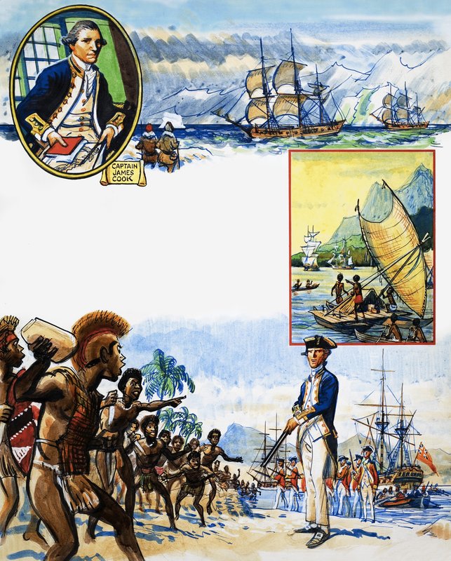 Álbum de recortes de um marinheiro britânico: Viagens de descoberta de Eric Parker