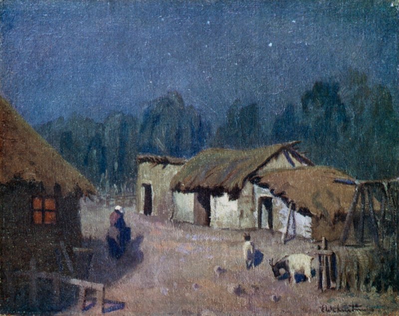 Uma noite de luar na Argentina Central de Ernest William Christmas