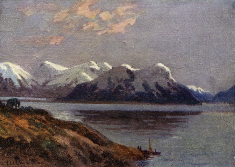 Noite no canal, Tierra del Fuego de Ernest William Christmas
