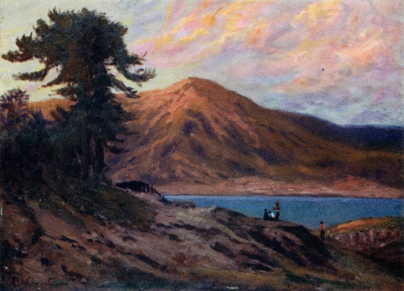 Pinheiros no Lago Alumine de Ernest William Christmas