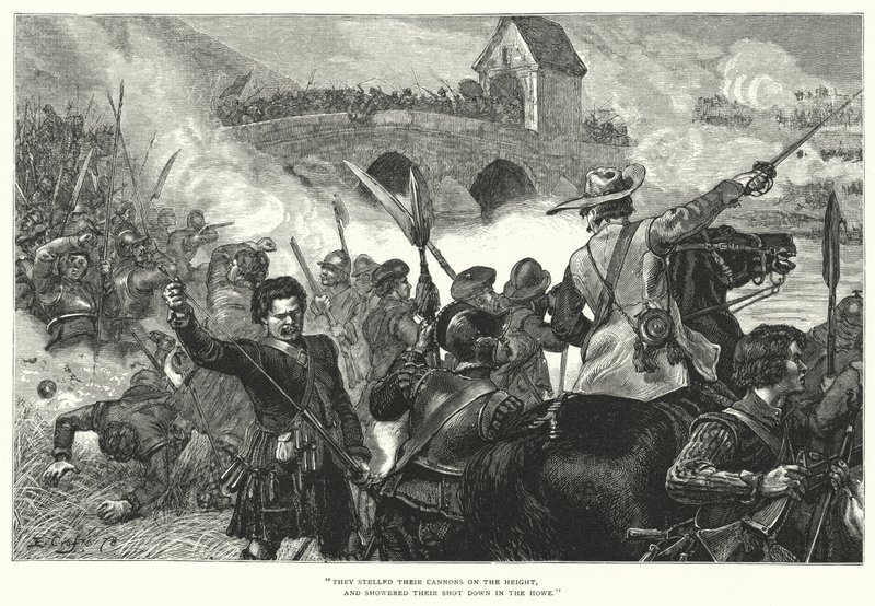 The Battle Of Bothwell Bridge (gravura) de Ernest (after) Crofts